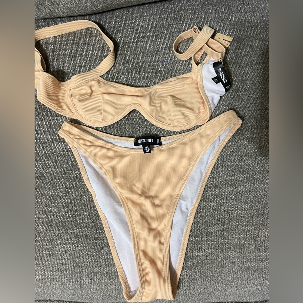 Missguided high waisted swim suit
